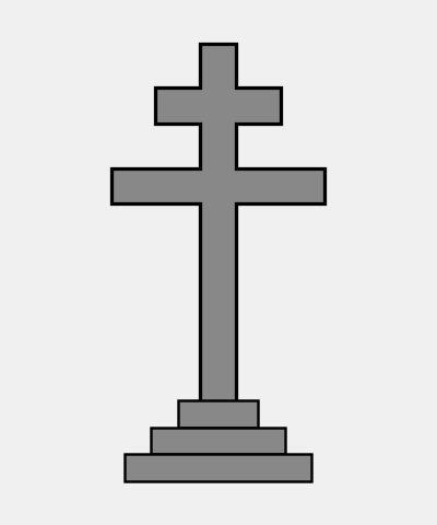 Patriarchal Cross On 3 Step