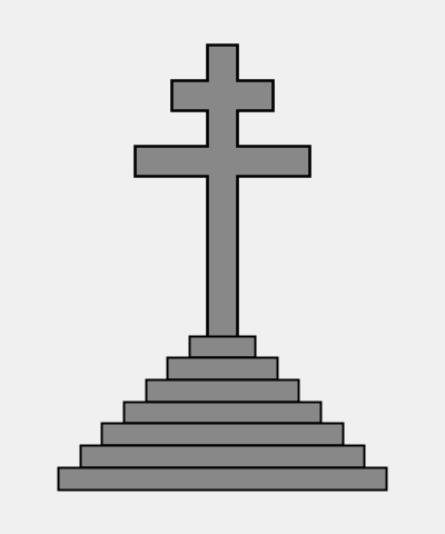 Patriarchal Cross On 7 Step