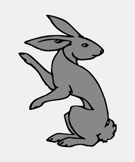 Rabbit Sejant Erect Reguardant