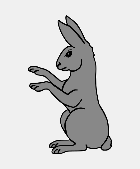 Rabbit Sejant Erect