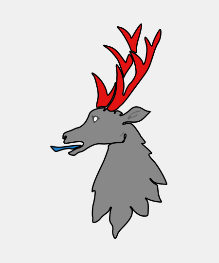 Stag Head Erased