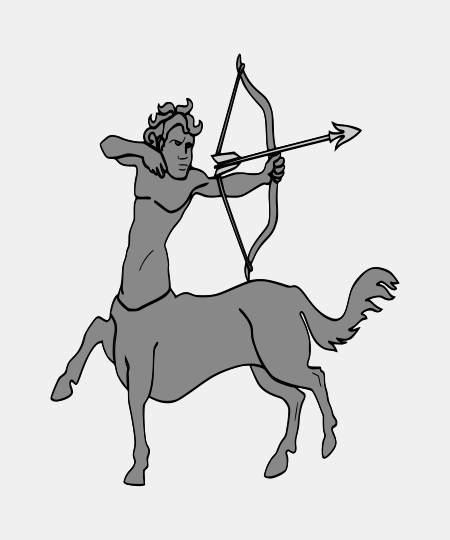 Centaur Passant Reguardant