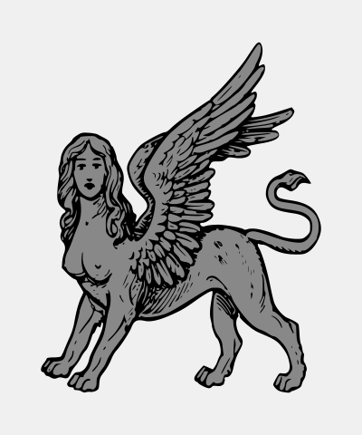 Greek Sphinx Statant Guardant