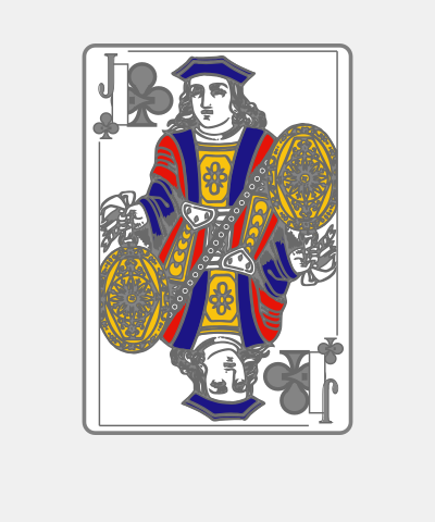 Playing Card Jack Of Clubs