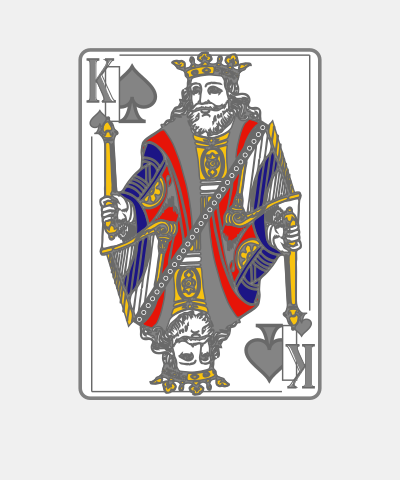 Playing Card King Of Spades