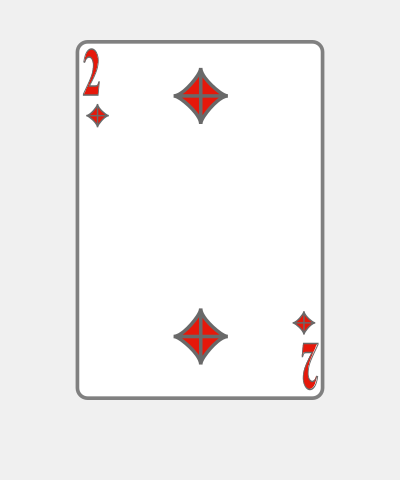 Playing Card Two Of Diamonds