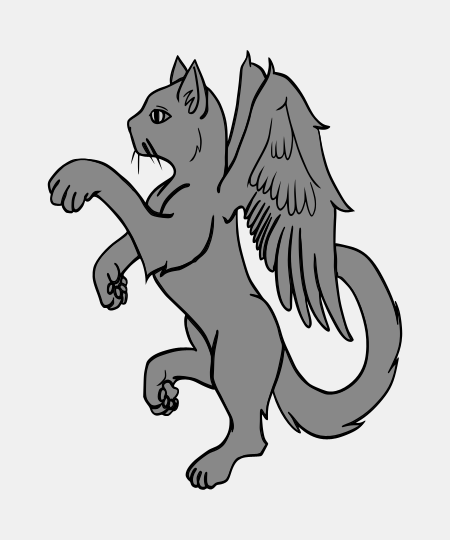 Cat Winged Rampant