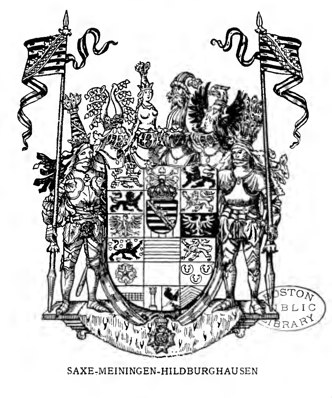 SAXE-MEININGEN-HILDBURGHAUSEN, Duchy of Quarterly: